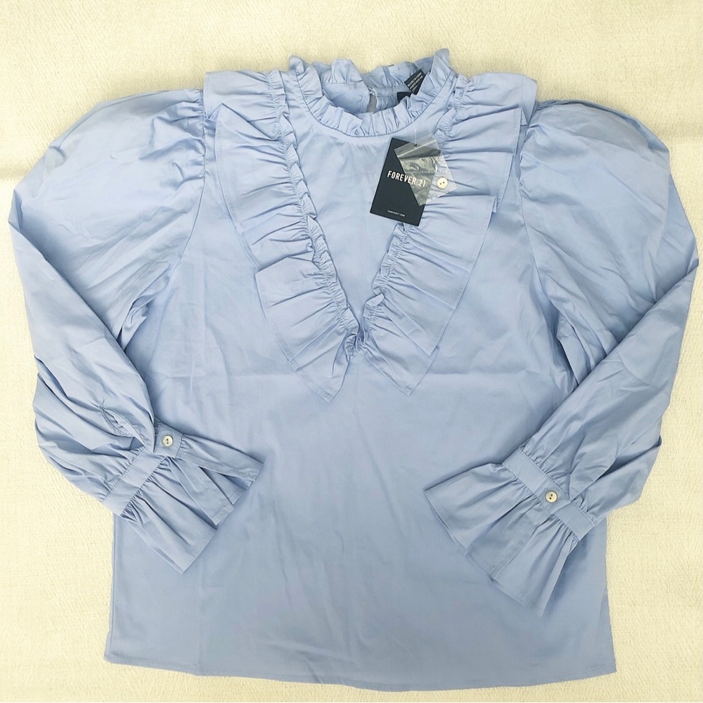 NEW Forever 21 Ruffle Flounce Top